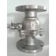 2PC Flanged Ball Valve SS316 ANSI B16.10 Flanged OD BS4504 undrilled