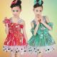 Children bow skirt with shoulder-straps girls sweet princess stage performance dress