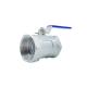 Industrial Usage 1000 Wog 201 304 316 Stainless Steel Female-Threaded 1PC Ball Valves