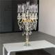 ZT-314 Saixin Gorgeous  tall wedding 7 arms beaded crystal candelabras