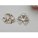 Flower Shaped Plastic Buckle Clips For Shoes Of Different Styles With Pearl