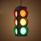 Black Pendant Lamp Painted Matte Traffic Lights Always on / Remote  Cafe Shop Loft Pendant Lamp(WH-VP-88)