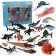 Simulation Sea Life Animals Model Kit Action Figures Miniature Education Kids Toys For Boys