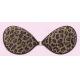 Sexy Adhesive Cloth  Bra, Strapless Backless,  Leopard Grain