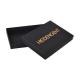 Black Hot Stamping Logo Paper Box Packaging Garment With Lid And Bottom