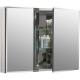 Double Door Aluminum Storage Cabinet  / Aluminium Vanity Cabinet Sleek Mirrored