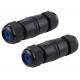2 Pack Waterproof RJ45 Connector IP68 Cat6/Cat5E/Cat5 Shielded For Outdoor Ethernet