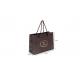 Matt Coated Personalized Paper Bags Brown Chocolate Shopping Paper Bags
