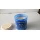 Decor & blue printed glass scented candle with ocean  fragrance and  package of gift box
