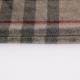 Coffee Color Plaid Patterned Velvet Fabric 240gsm For Pillowslip Curtain Pants