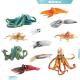 Octopus Included Sea Life Model Figure Great Plastic Material