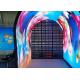 Customized Shape Interior Curved RGB LED Screen Passageway Background