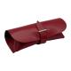 Red Bag Belt Closure ODM Leather Glasses Case FOR Ladies Eyewear Packaging