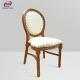 Luxury Oval Back King Louis Fabric Upholstered Dining Chairs for Restaurant