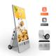 Semi Door 43 Inch Outdoor Movable Totem Battery Powered Lcd Digital Signage 1500 Nits
