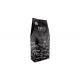 12oz Box Bottom Zip Lock Coffee Bean Black Packaging Pouch With One-Way Degassing Valve