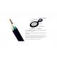 Black Outdoor Aerial Fiber Optic Cable GYXTC8S Singlemode Figure 8 Self Supporting