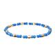 Adjustable Stretchy Crystal Bracelets With Gold Tube Spacer Beads