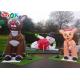 3m*4m Outdoor Christmas Decoration Laying On Side Inflatable Snowman
