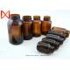4oz 6oz 8oz Pharmaceutical Glass Bottles Container Anti Slip Bottom Design