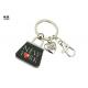 New York Metal Key Ring Zinc Alloy Material With Soft Enamel Fill , Weight 38g
