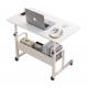 Executive Director Custom White Wood Modern Office Desk with Adjustable Height and Storage