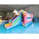 Digital Printing Inflatable Combos Colorful Unicorn Bounce House Jumping Castles With Silde