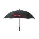 30 Inch Automatic Black & Red Double Canopy Golf Umbrella Inside With Black Net