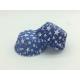 Star Blue And White Fluted Cupcake Liners , Paper Cupcake Wrappers Baking Cup