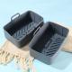 Air Fryer Silicone Liners Rectangular for Foodi Dual, Reusable Airfryer Pot Replacement Baking Tray Basket Insert |