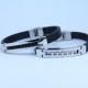 Factory Direct Stainless Steel High Quality Silicone Bracelet Bangle LBI79