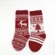 Christmas Knitted Stocking Decorative Christmas Accessory Reindeer Snowflake Patterns