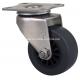 2 40kg Plate Swivel PU Caster S2612-73 Stainless Steel and Customization Options