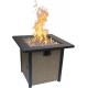 28in Woodleaf Rectangle Fire Pit Table Natural Gas Outdoor Heater Rectangle