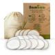 Organic Bamboo Cotton Terry Soft Facial Wipes Face Clean Pocket Makeup Remover Pads Reusable