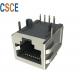 8 Pin Network Connector RJ45 Modular Jack 10 / 100 Base - Tx Mating / Unmating Force 2.2KG.F MAX