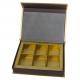Gold Metallic Food Gift Box Packaging Flip Top Paper Chocolate Box