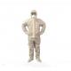 Asbestos Removal Disposable Hooded Coveralls Flame Resistant With Boots