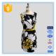 Sleeveless Floral Printed Polyester Spandex Designer One Piece Dress For Lady