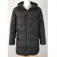 MEN'S  PARKA WITH FIX HOODY,Black and Navy