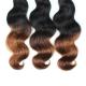Body Wave virgin peruvian human hair weft color ombre color 1B/30
