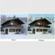 Stretched House Portrait Oil Painting From Photo , Realistic Scenery Canvas Art Painting