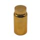 150ML PET Gold Plated Screw Cap Plastic Supplement Container Bottle for Promotion