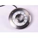 Yellow IP68 SS 30° LED Underwater Light , 9W 24V DC Low Power Fountain LED Lights