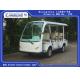 Fashion White 11 Person Electric Sightseeing Bus For Hotel / Real  Estate