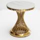 Revolving Round Side Table End Table Living Room Set With Metal Base