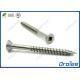 Countersunk Head Square Drive Marine Grade Stainless Steel 316 Decking Screw