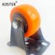 Orange Plastic PVC/PU Furniture Caster with Ball Bearing Top Plate Size 60*43/70*50/92*64