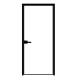 Narrow Side Aluminum Casement French Doors Black Anodized 1.5mm Thickness