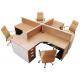 Standard Double Divisions Particle Board Office Furniture For Executive Office Decor